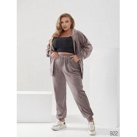 Фотография Костюм спортивный женский тёплый 922 grey р.60-66 "DORA" недорого оптом от прямого поставщика