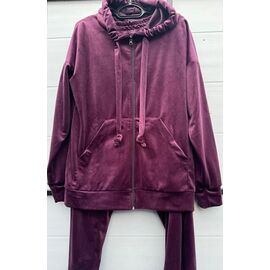 Костюм спортивний жіночий теплий 922 wine р.60-66 "DORA" недорого оптом від прямого постачальника