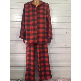 Піжама тепла жіноча A151 red р.50-60 "Akvarel" недорого оптом від прямого постачальника