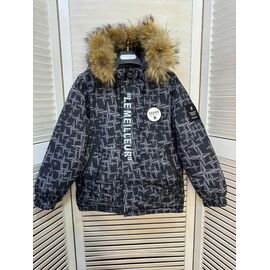 Курка дитяча зимова на хлопчика 20915 black р.128-146 "Major" недорого оптом від прямого постачальника