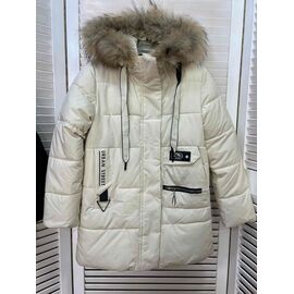 Курка дитяча зимова на дівчинку L956 milk р.122-146 "Major" недорого оптом від прямого постачальника