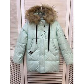 Курка дитяча зимова на дівчинку L937 l.green р.122-146 "Major" недорого оптом від прямого постачальника