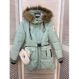Курка дитяча зимова на дівчинку L990 l.green р.140-164 "Major" недорого оптом від прямого постачальника