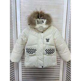 Курка дитяча зимова на дівчинку T09 white р.92-116 "Major" недорого оптом від прямого постачальника