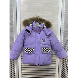 Курка дитяча зимова на дівчинку T09 purple р.98-116 "Major" недорого оптом від прямого постачальника
