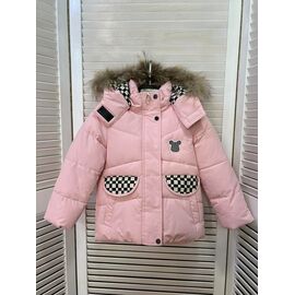 Курка дитяча зимова на дівчинку T09 pink р.98-116 "Major" недорого оптом від прямого постачальника