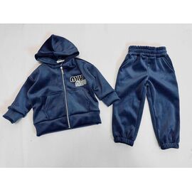 Фотография Костюм детский спортивный на девочку 1604-1 navy р.92-128 "Bright Harmony" недорого оптом от прямого поставщика