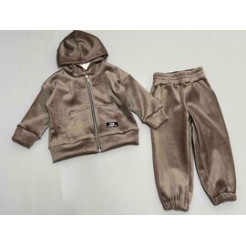 Фотография Костюм детский спортивный на девочку 1604-2 khaki р.92-128 "Bright Harmony" недорого оптом от прямого поставщика