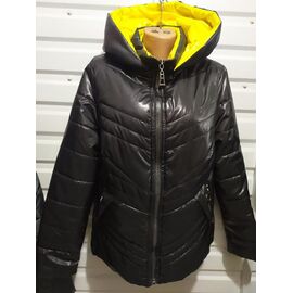 Фотография Куртка женская демисезонная 425 black-yellow р.48-54 "Svetlana" недорого оптом от прямого поставщика
