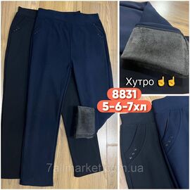 Фотография Брюки женские батал на меху размеры 5XL-7XL(2цв) "STELLA" недорого от прямого поставщика