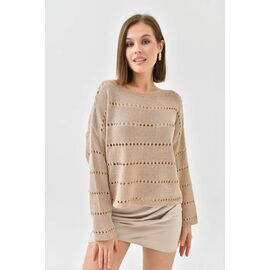 Светр жіночий LR455 beige р.one size "Lora" недорого оптом від прямого постачальника