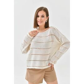 Светр жіночий LR457 white р.one size "Lora" недорого оптом від прямого постачальника