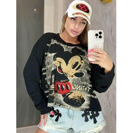 Светр жіночий LR461 black р.one size "Lora" недорого оптом від прямого постачальника