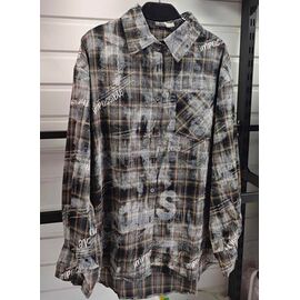 Сорочка жіноча LR480 d.grey р.42-48 "Lora" недорого оптом від прямого постачальника