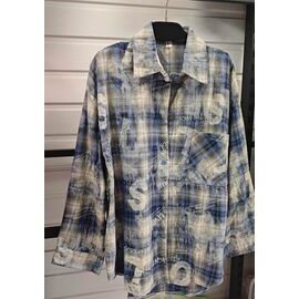 Сорочка жіноча LR483 l.blue р.42-48 "Lora" недорого оптом від прямого постачальника