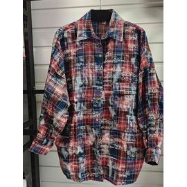 Сорочка жіноча LR484 brown р.42-48 "Lora" недорого оптом від прямого постачальника