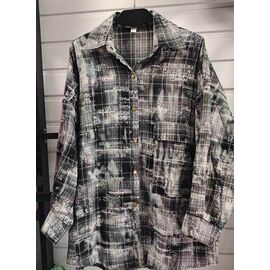 Сорочка жіноча LR485 grey р.42-48 "Lora" недорого оптом від прямого постачальника