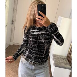 Фотография Свитер женский LR520 black р.one size "Lora" недорого оптом от прямого поставщика