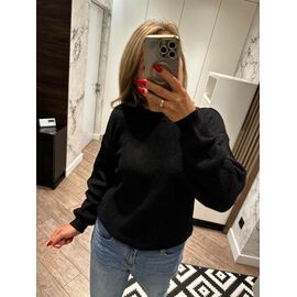 Фотография Свитер женский LR521 black р.one size "Lora" недорого оптом от прямого поставщика