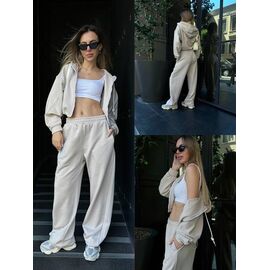 Фотография Костюм спортивный женский тёплый LR527 l.beige р.one size "Lora" недорого оптом от прямого поставщика
