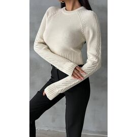 Светр жіночий LR546 white р.one size "Lora" недорого оптом від прямого постачальника