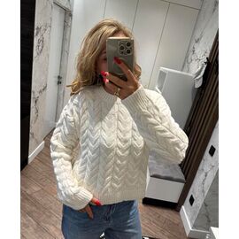 Светр жіночий LR553 white р.one size "Lora" недорого оптом від прямого постачальника