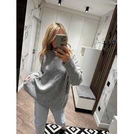 Светр жіночий LR563 grey р.one size "Lora" недорого оптом від прямого постачальника