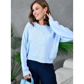 Светр жіночий LR567 l.blue р.one size "Lora" недорого оптом від прямого постачальника