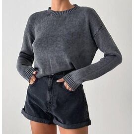 Светр жіночий LR571 grey р.one size "Lora" недорого оптом від прямого постачальника