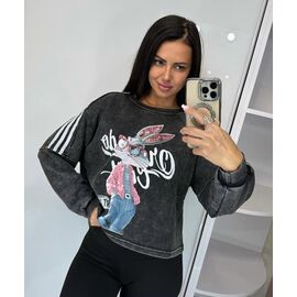 Светр жіночий LR602 d.grey р.42-46 "Lora" недорого оптом від прямого постачальника