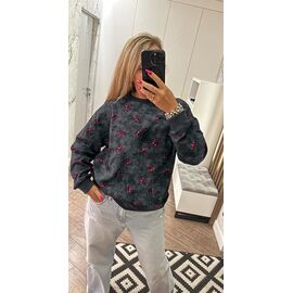 Светр жіночий LR604 d.grey р.one size "Lora" недорого оптом від прямого постачальника