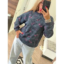 Светр жіночий LR610 grey-pink р.one size "Lora" недорого оптом від прямого постачальника