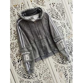 Кофта спортивна жіноча LR611 grey р.42-46 "Lora" недорого оптом від прямого постачальника