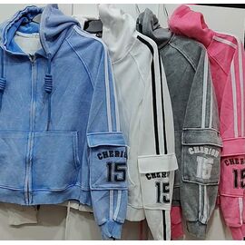 Кофта спортивна жіноча LR614 l.blue р.42-46 "Lora" недорого оптом від прямого постачальника