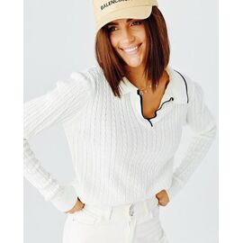 Светр жіночий LR636 white р.one size "Lora" недорого оптом від прямого постачальника