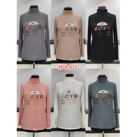 Фотография Гольф женский 8303 mix р.3XL-6XL "Desselil" недорого оптом от прямого поставщика