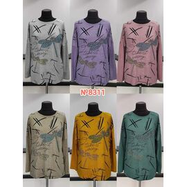 Фотография Свитер женский 8311 mix р.3XL-6XL "Desselil" недорого оптом от прямого поставщика