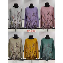 Фотография Свитер женский 8312 mix р.3XL-6XL "Desselil" недорого оптом от прямого поставщика