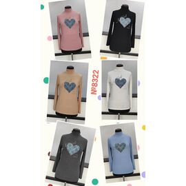 Фотография Гольф женский 8322 mix р.3XL-6XL "Desselil" недорого оптом от прямого поставщика