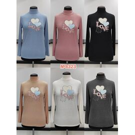 Фотография Гольф женский 8323 mix р.3XL-6XL "Desselil" недорого оптом от прямого поставщика