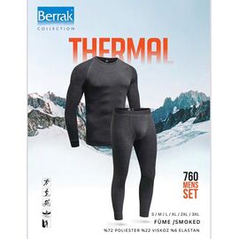 Термобілизна чоловіча 760 grey р.S-XL "DONELLA" недорого оптом від прямого постачальника