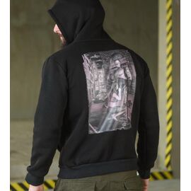 Фотография Худи мужской 1184 black р.M-3XL "Madoka" недорого оптом от прямого поставщика