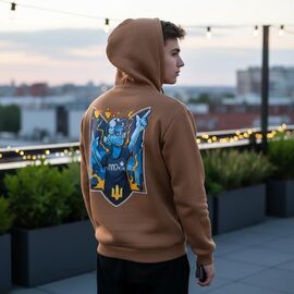 Худи чоловічий 1205 kayot р.M-3XL "Madoka" недорого оптом від прямого постачальника