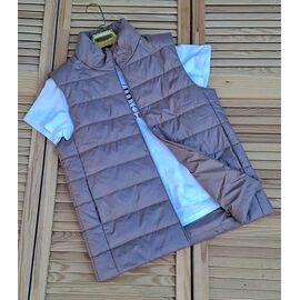 Жилетка жіноча 01 brown р.M-3XL "VICTORY" недорого оптом від прямого постачальника