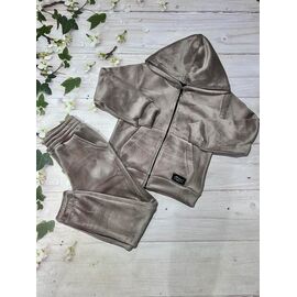 Костюм дитячий спортивний теплий на дівчинку 1053 nude р.122-140 "Baykush" недорого оптом від прямого постачальника