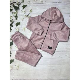 Костюм дитячий спортивний теплий на дівчинку 1053 pink р.122-140 "Baykush" недорого оптом від прямого постачальника