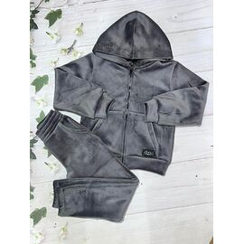 Костюм дитячий спортивний теплий на дівчинку 1053 d.grey р.122-140 "Baykush" недорого оптом від прямого постачальника