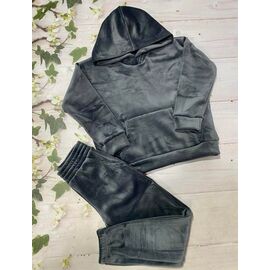 Костюм дитячий спортивний теплий на дівчинку 209 d.grey р.122-140 "Baykush" недорого оптом від прямого постачальника