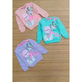 Фотография Свитер детский на девочку B549 l.green р.2-8 "Baykush" недорого оптом от прямого поставщика