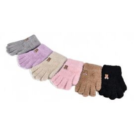 Рукавички дитячі на дівчинку J2012 mix р.3-5 "Descarrilado" недорого оптом від прямого постачальника